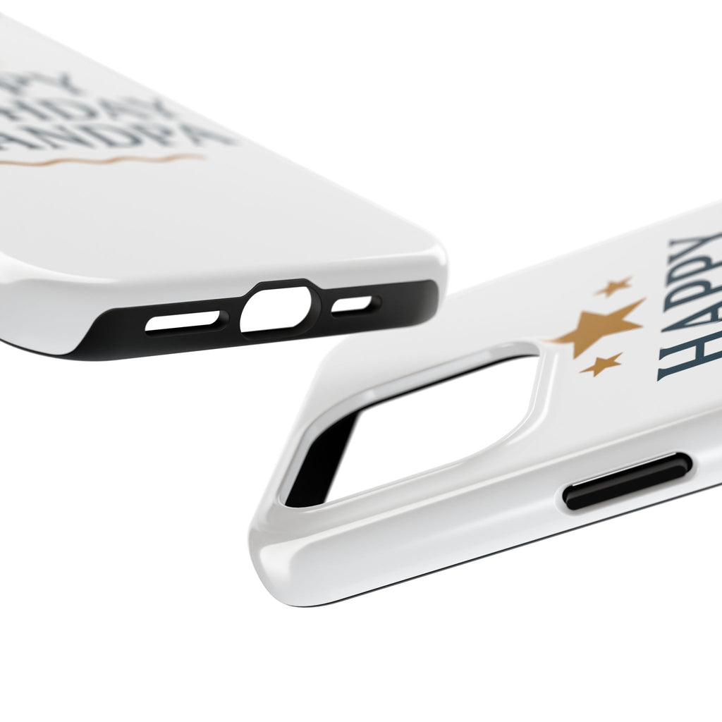 Happy Birthday Grandpa Tough Phone Case — Durable Protective Phone Cover for Grandfather