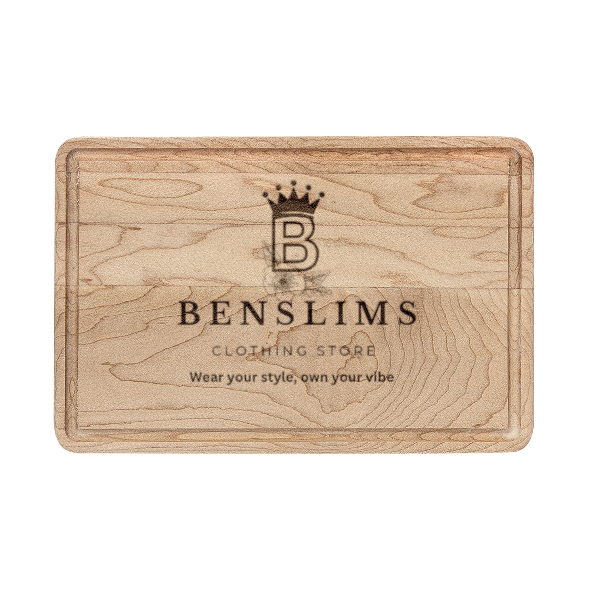 Engraved Personalized Wooden Cutting Board — Custom Logo & Name Charcuterie Board