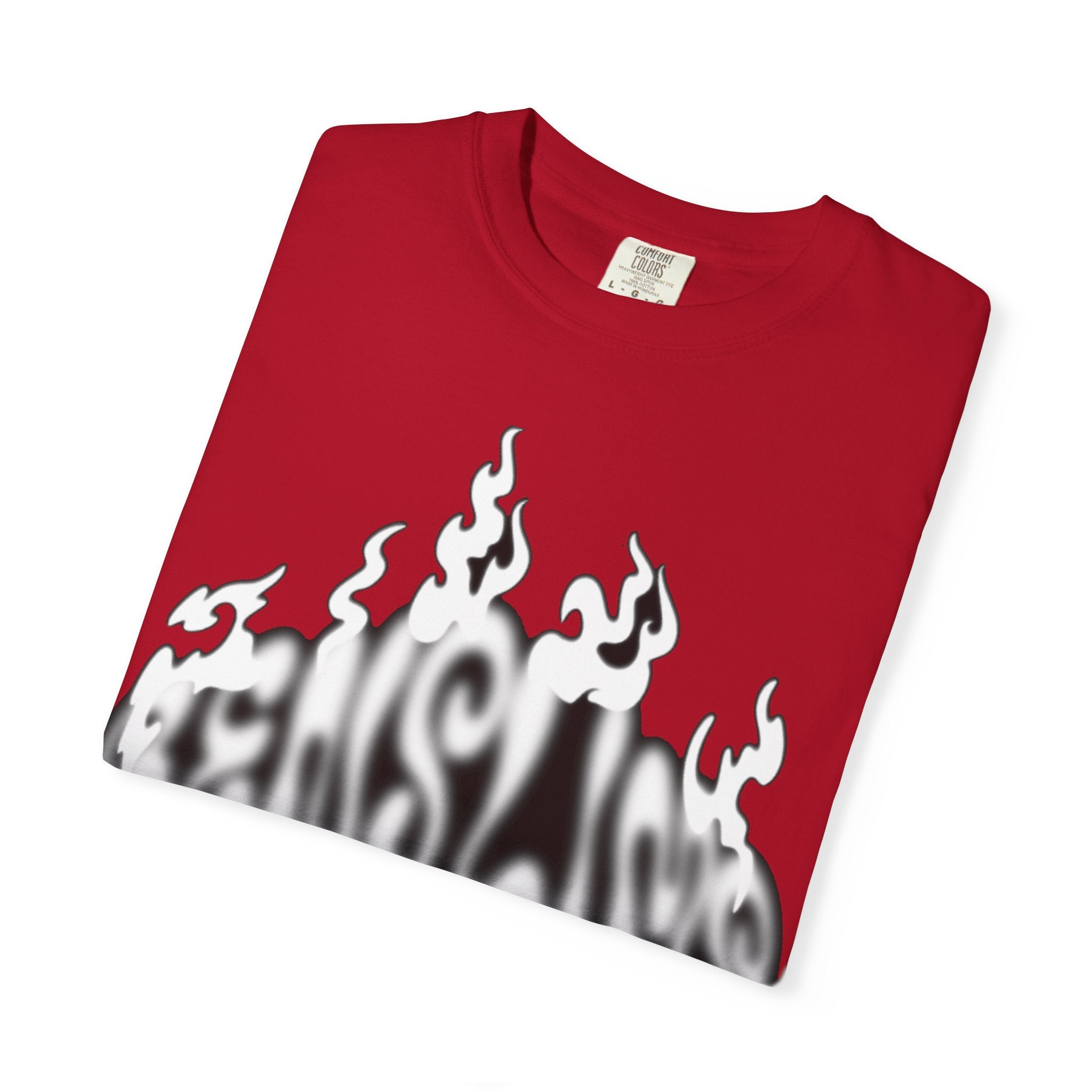 Graphic T-Shirt — 'Feels Like' Flame Text Streetwear Tee girls