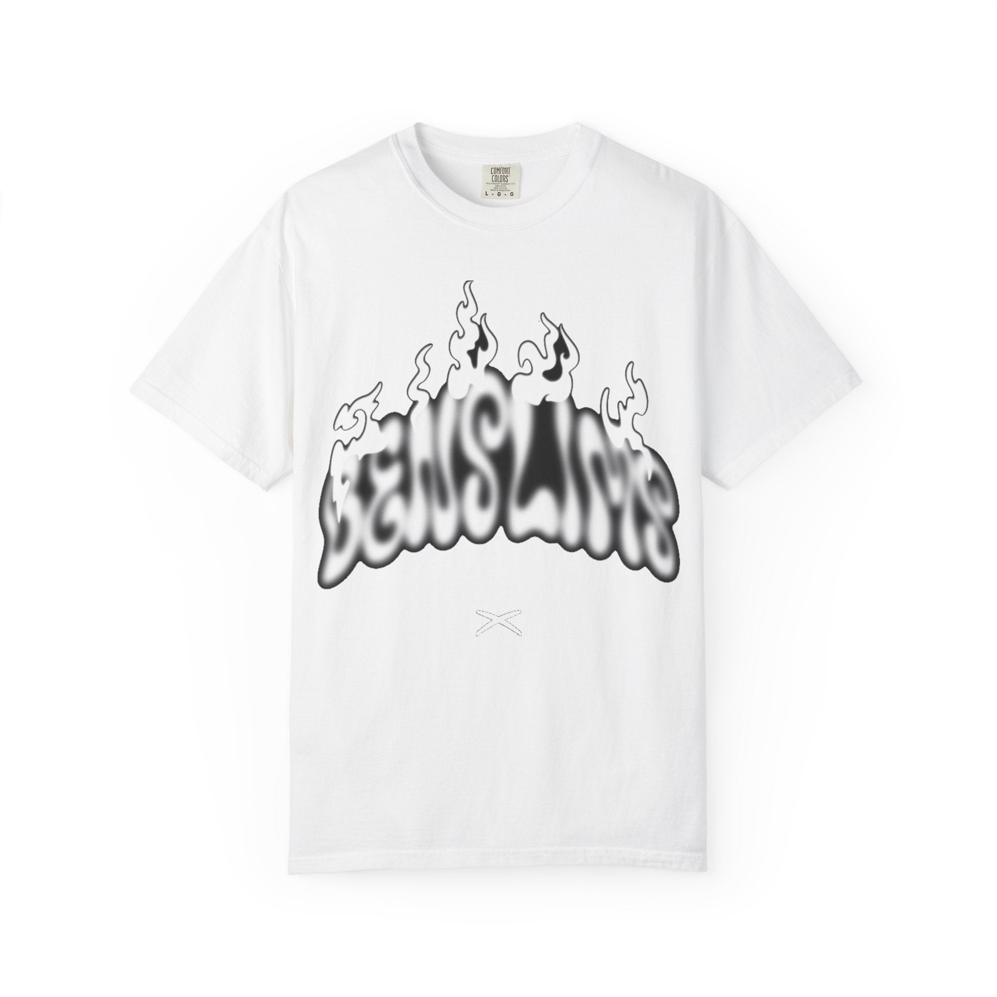 Graphic T-Shirt — 'Feels Like' Flame Text Streetwear Tee girls