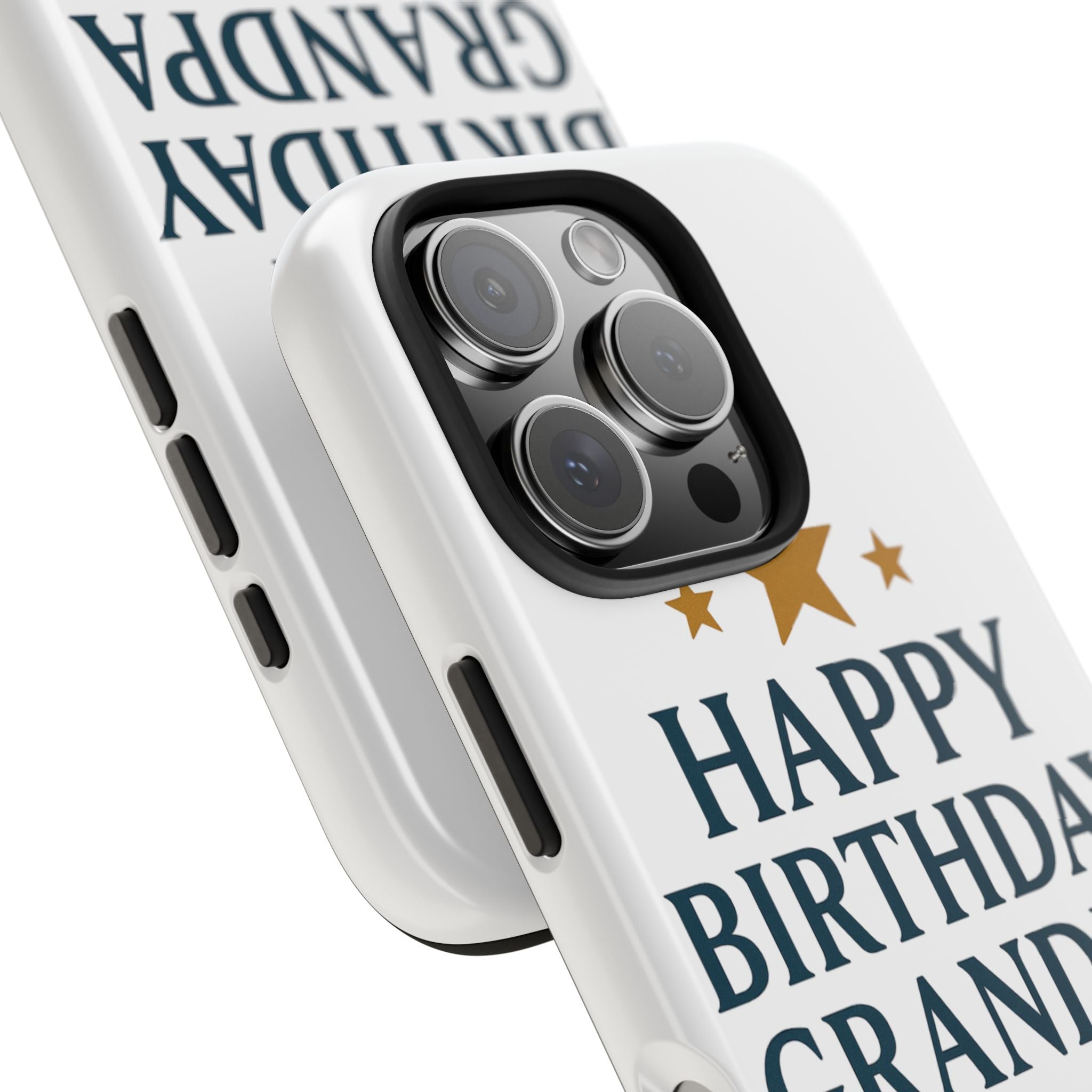 Happy Birthday Grandpa Tough Phone Case — Durable Protective Phone Cover for Grandfather