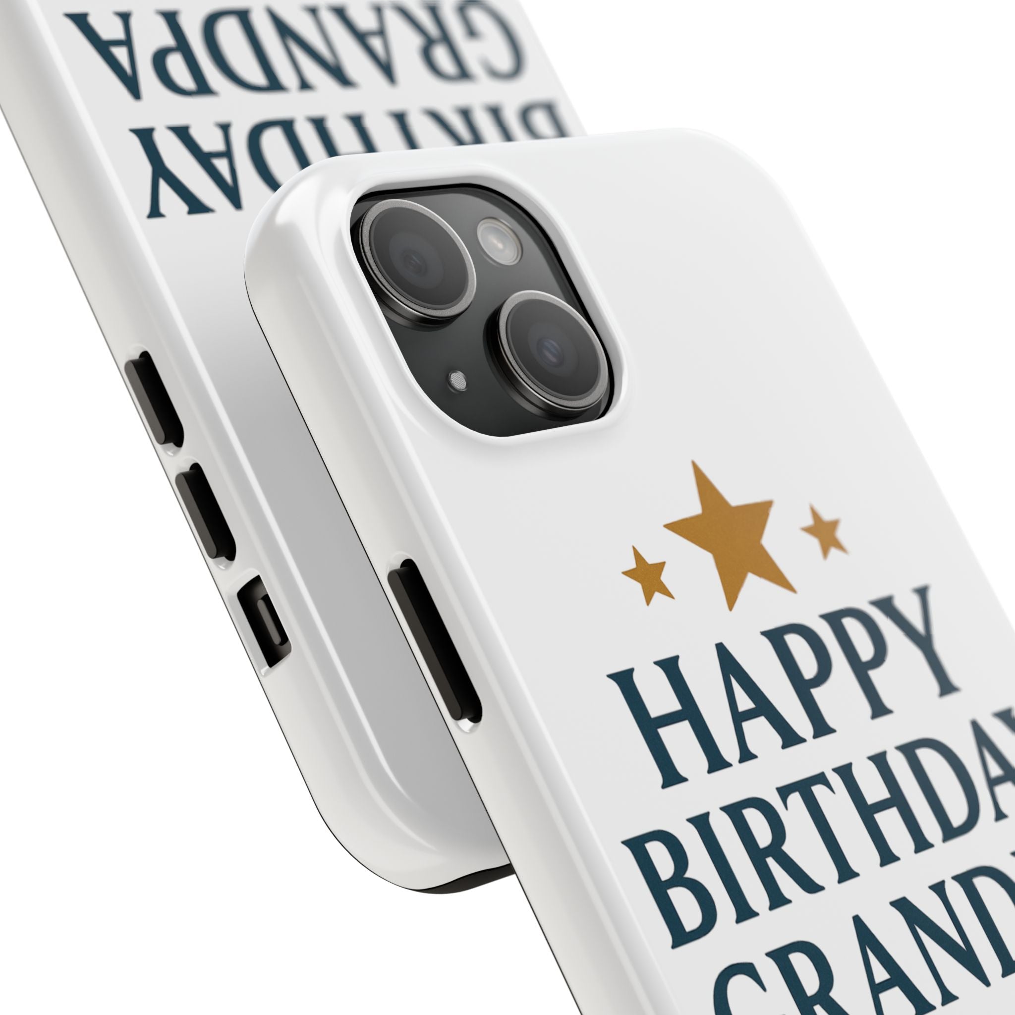 Happy Birthday Grandpa Tough Phone Case — Durable Protective Phone Cover for Grandfather