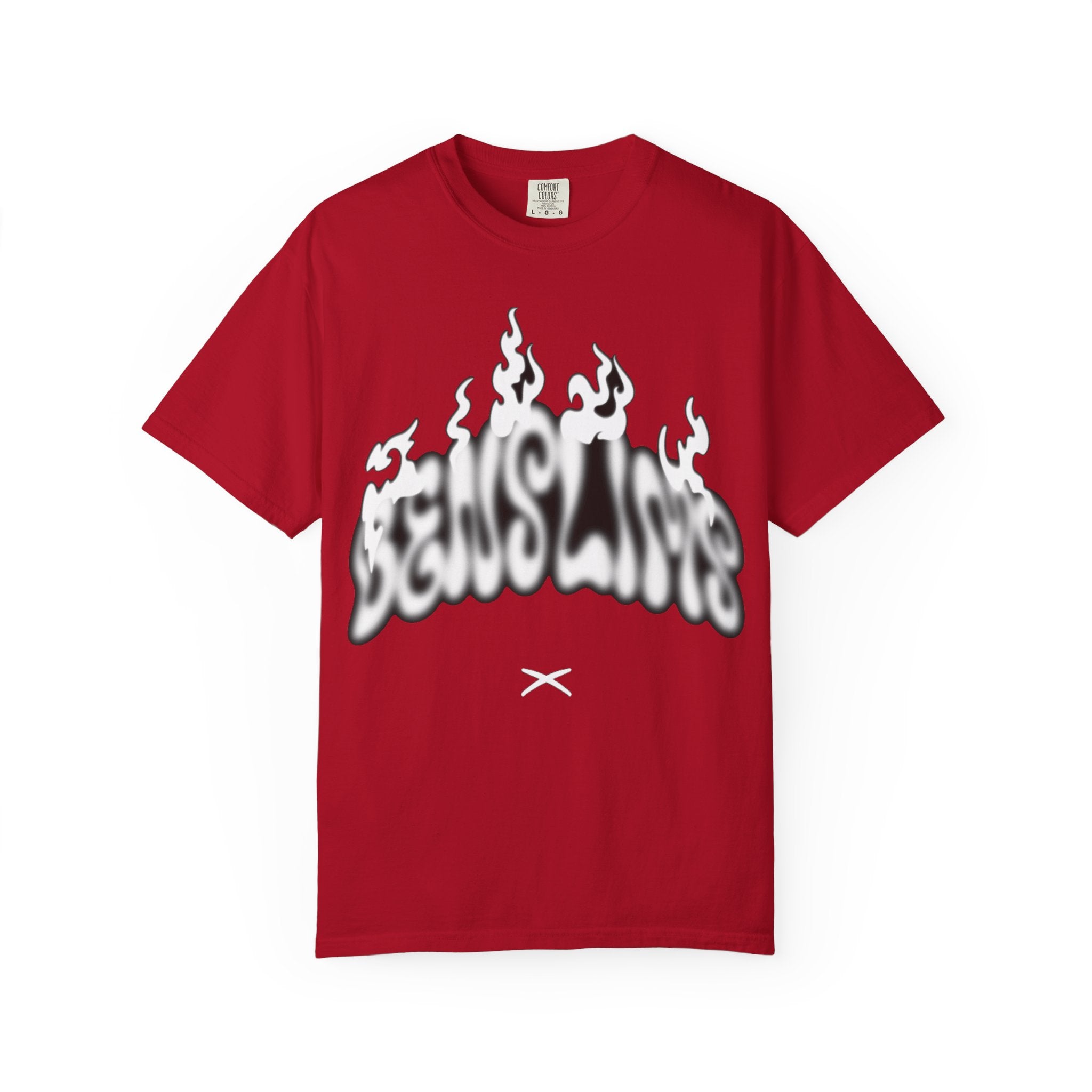 Graphic T-Shirt — 'Feels Like' Flame Text Streetwear Tee girls