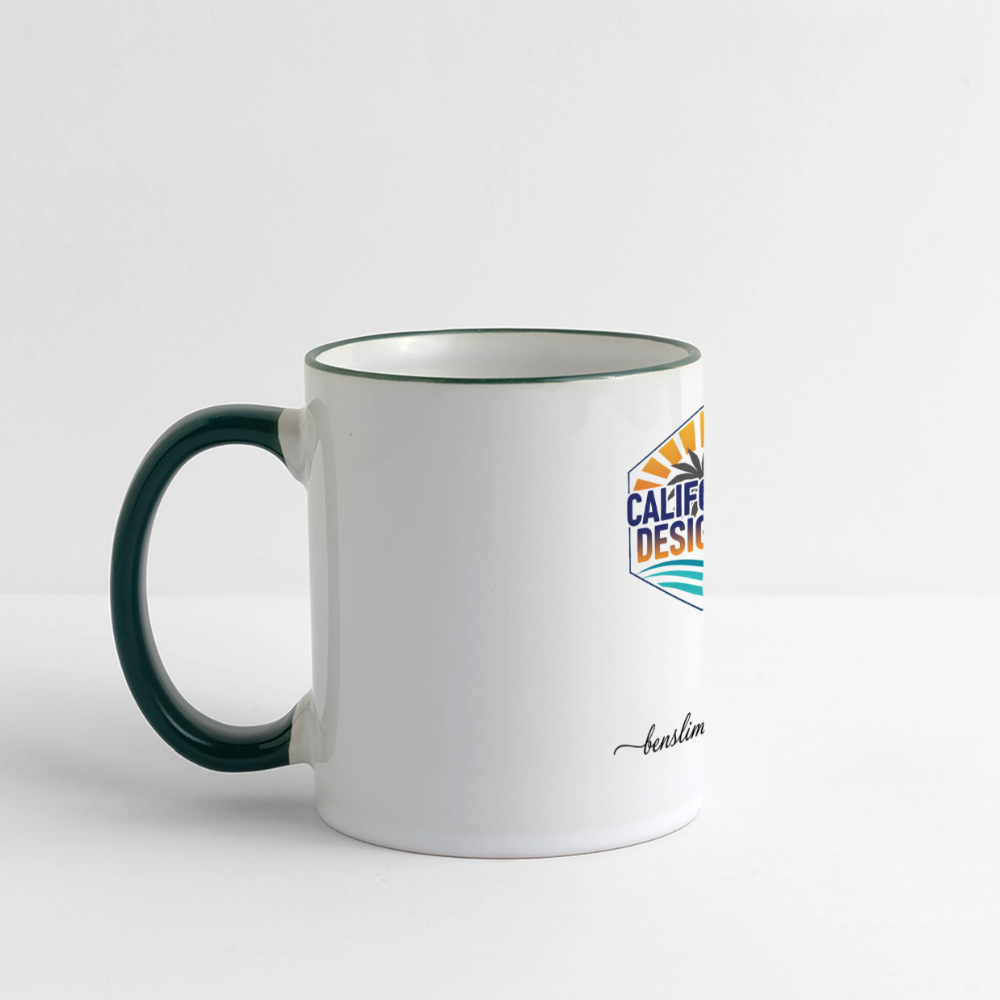Panoramic Mug - white/dark green