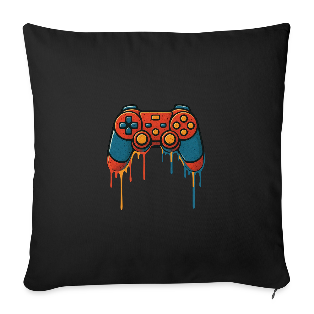 Sofa pillowcase 17,3'' x 17,3'' (45 x 45 cm) GAMING - black