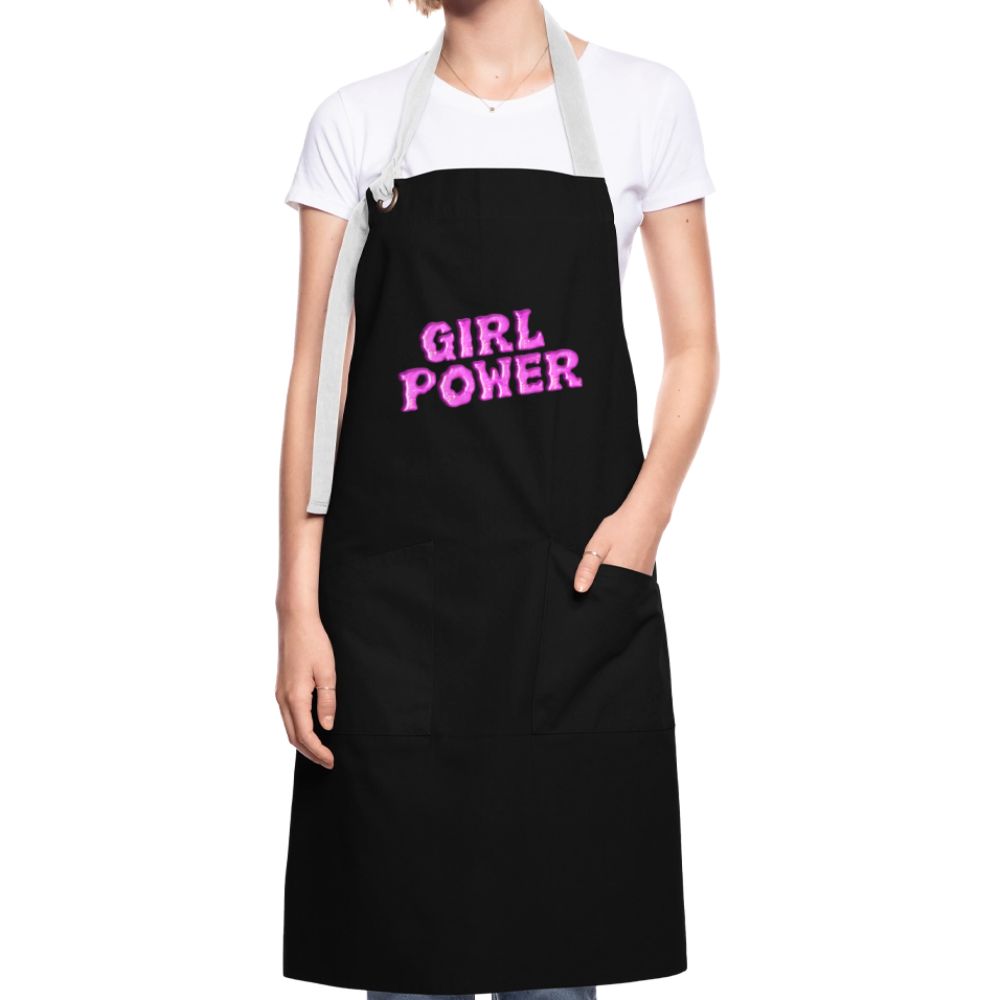 Artisan Apron GIRL POWER - black/white