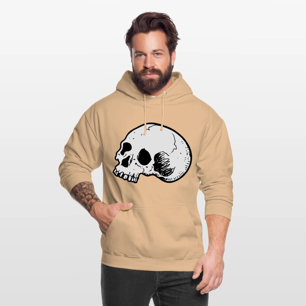 Unisex Hoodie SKULL - peach