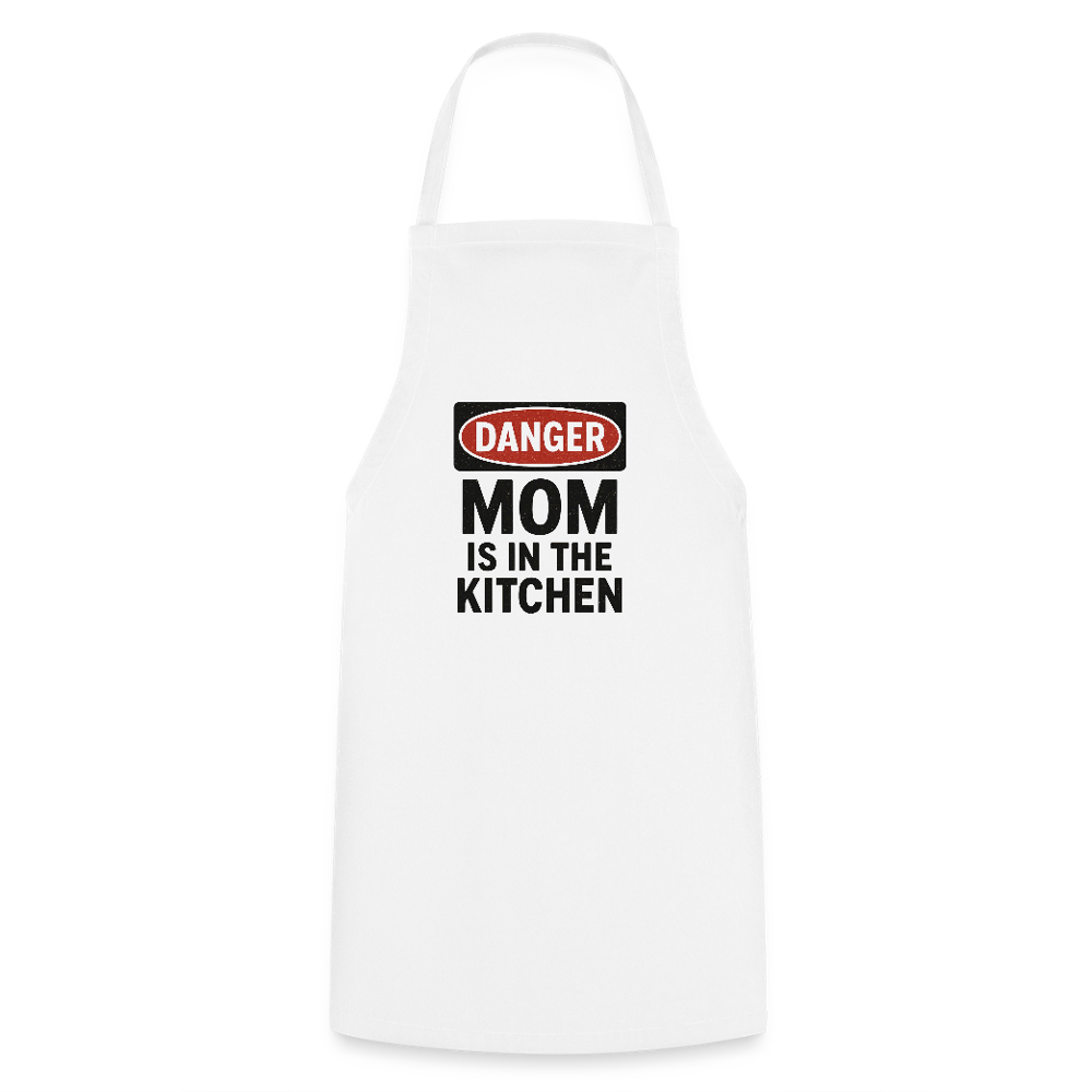 Cooking Apron MOM - white