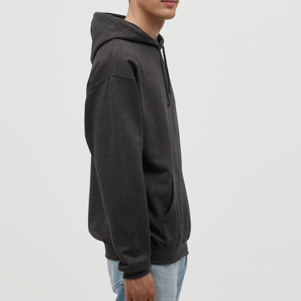 Unisex Hoodie Never say never - charcoal grey