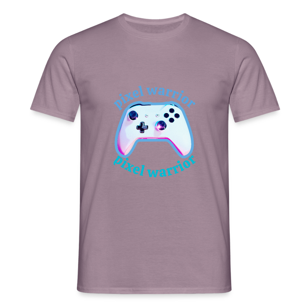 Men's T-Shirt PIXEL - purple-grey 