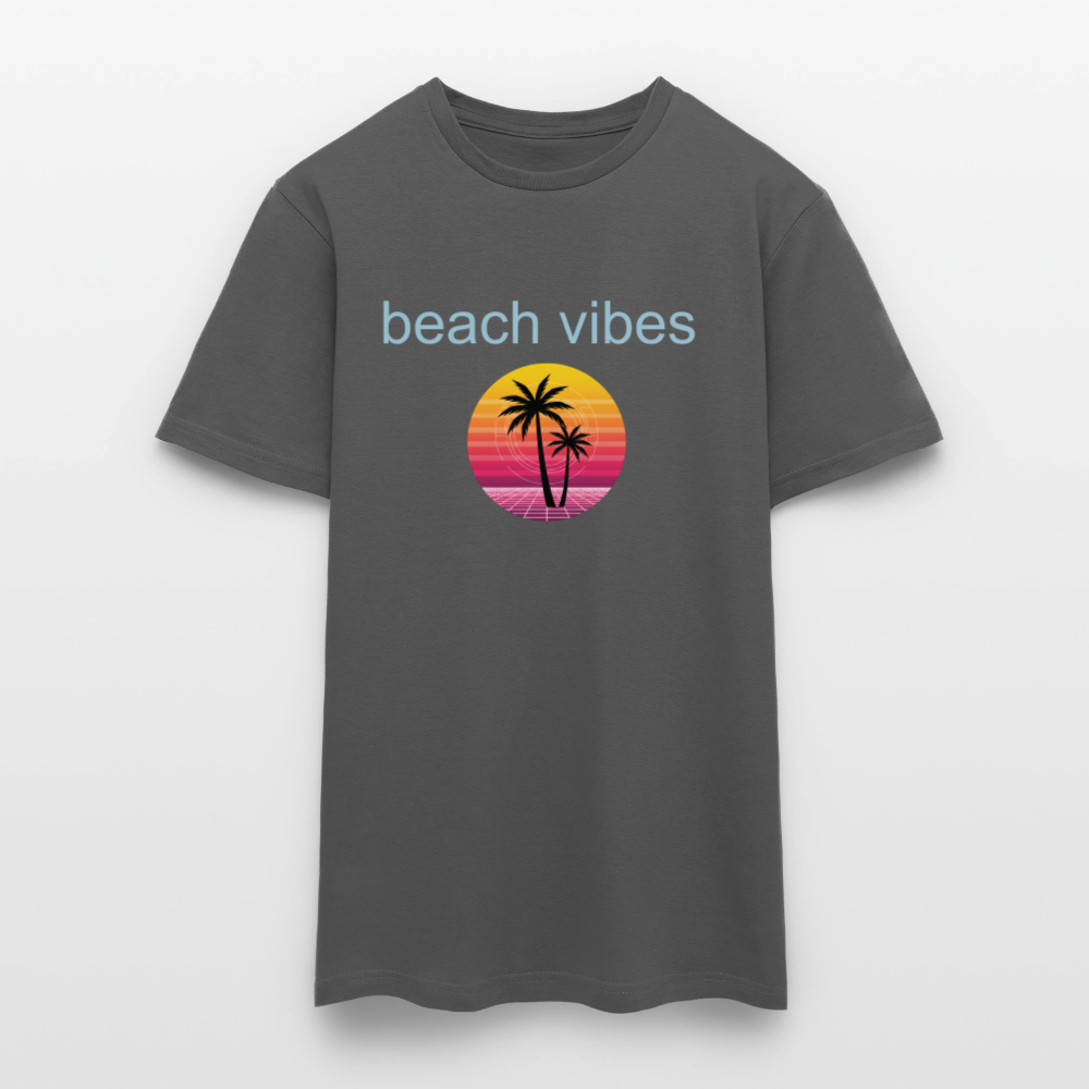 Men's T-Shirt beach - charcoal grey