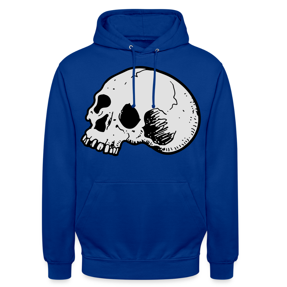 Unisex Hoodie SKULL - bright royal