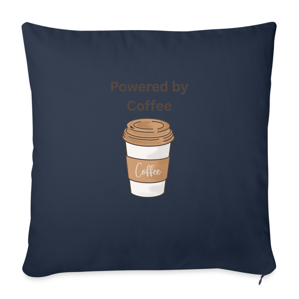 Sofa pillowcase 17,3'' x 17,3'' (45 x 45 cm) COFFEE - navy