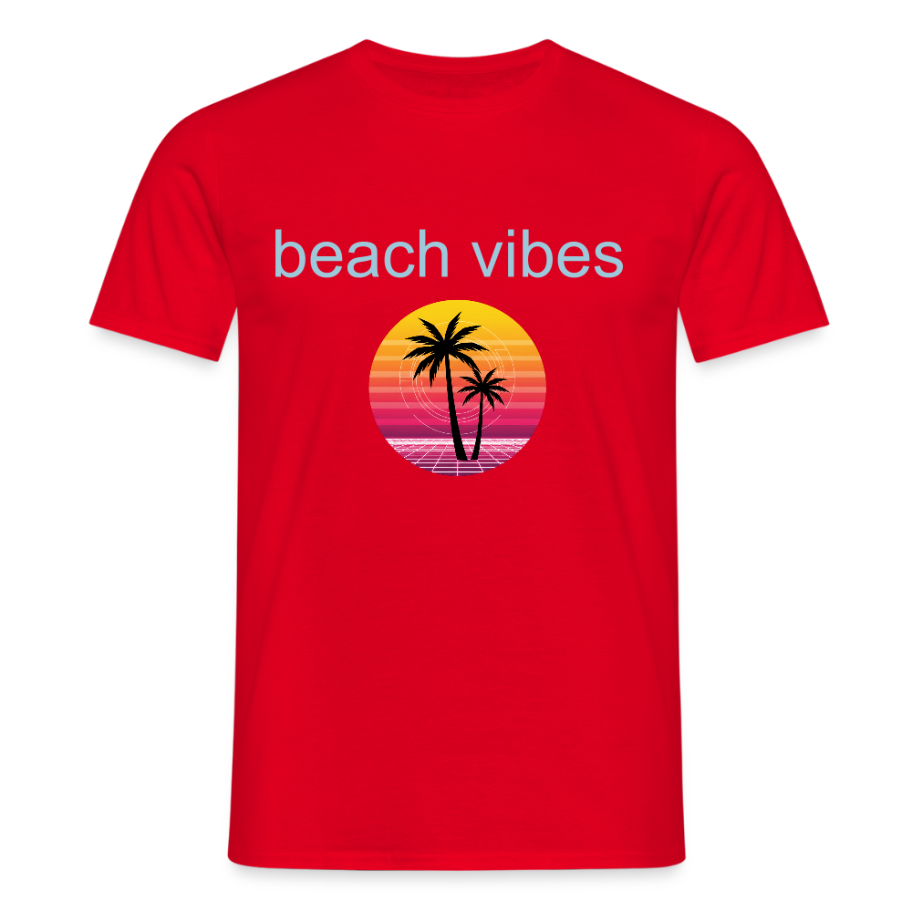 Men's T-Shirt beach - red