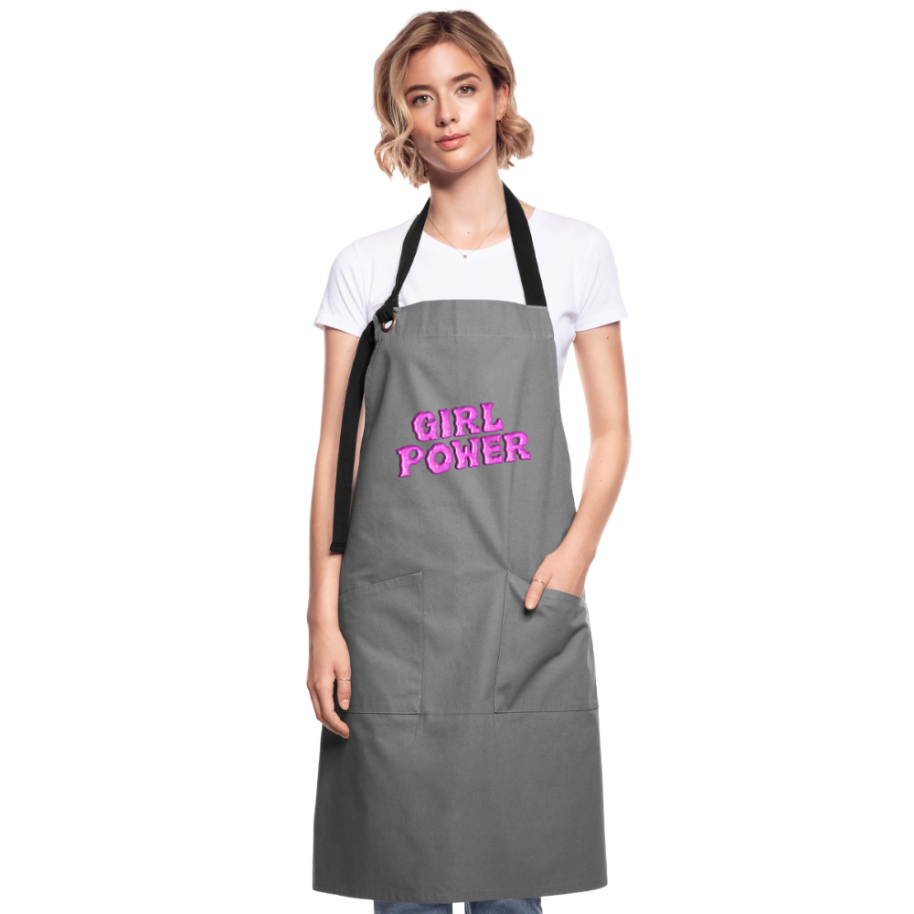 Artisan Apron GIRL POWER - grey/black