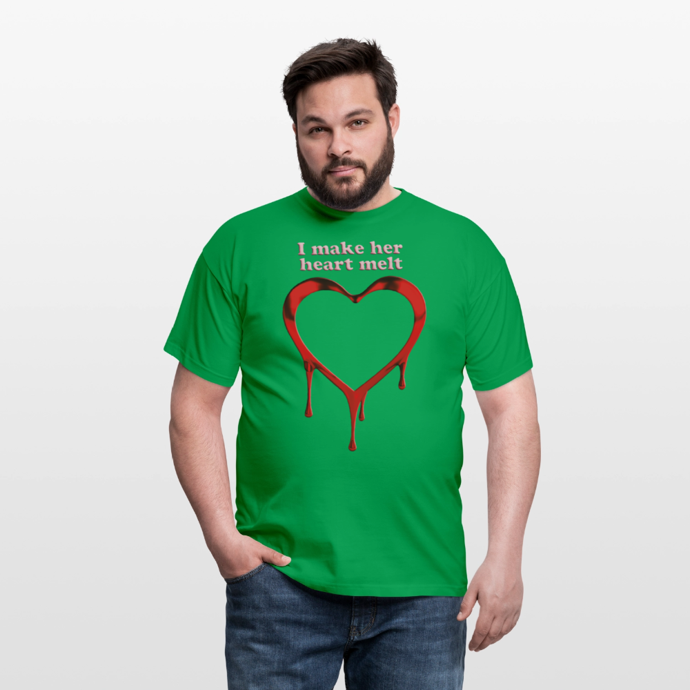 mens i make her heart melt - kelly green