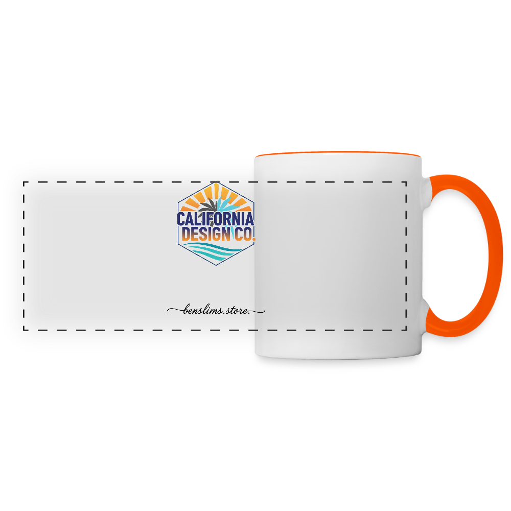 Panoramic Mug - white/orange