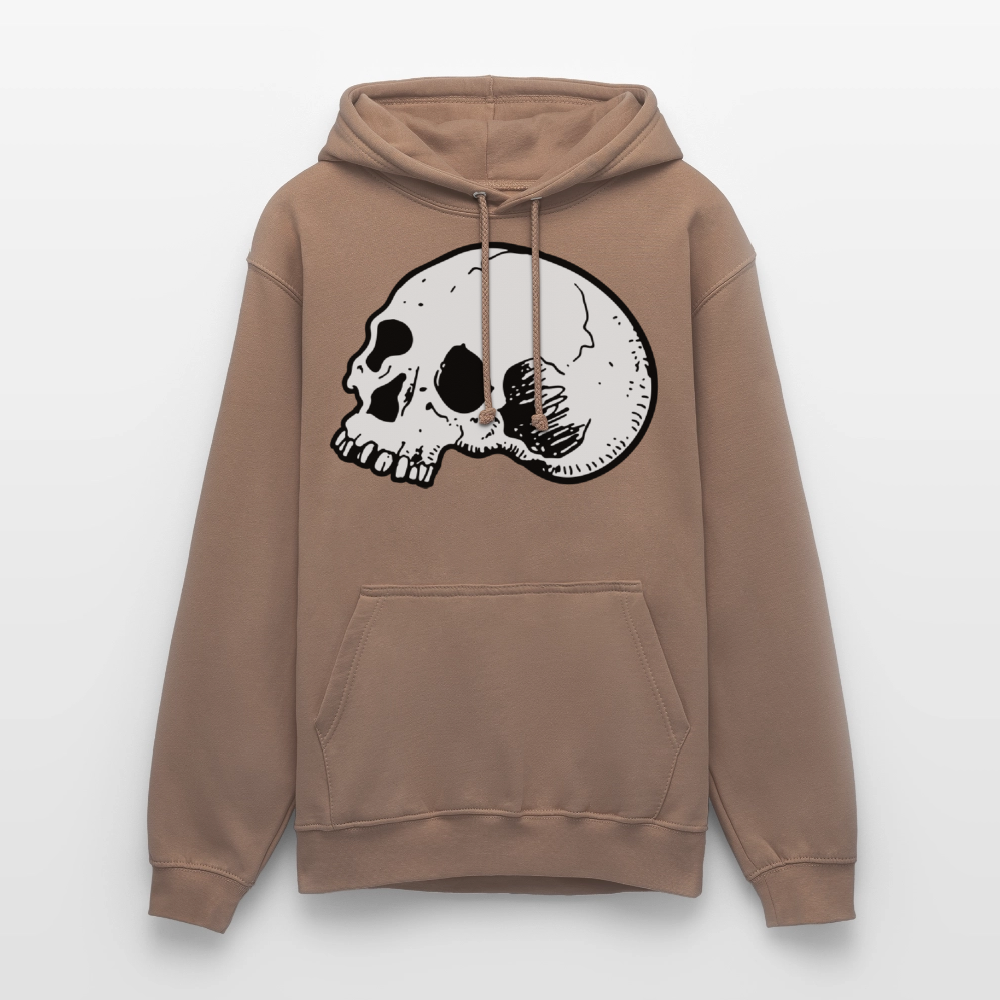 Unisex Hoodie SKULL - mocha