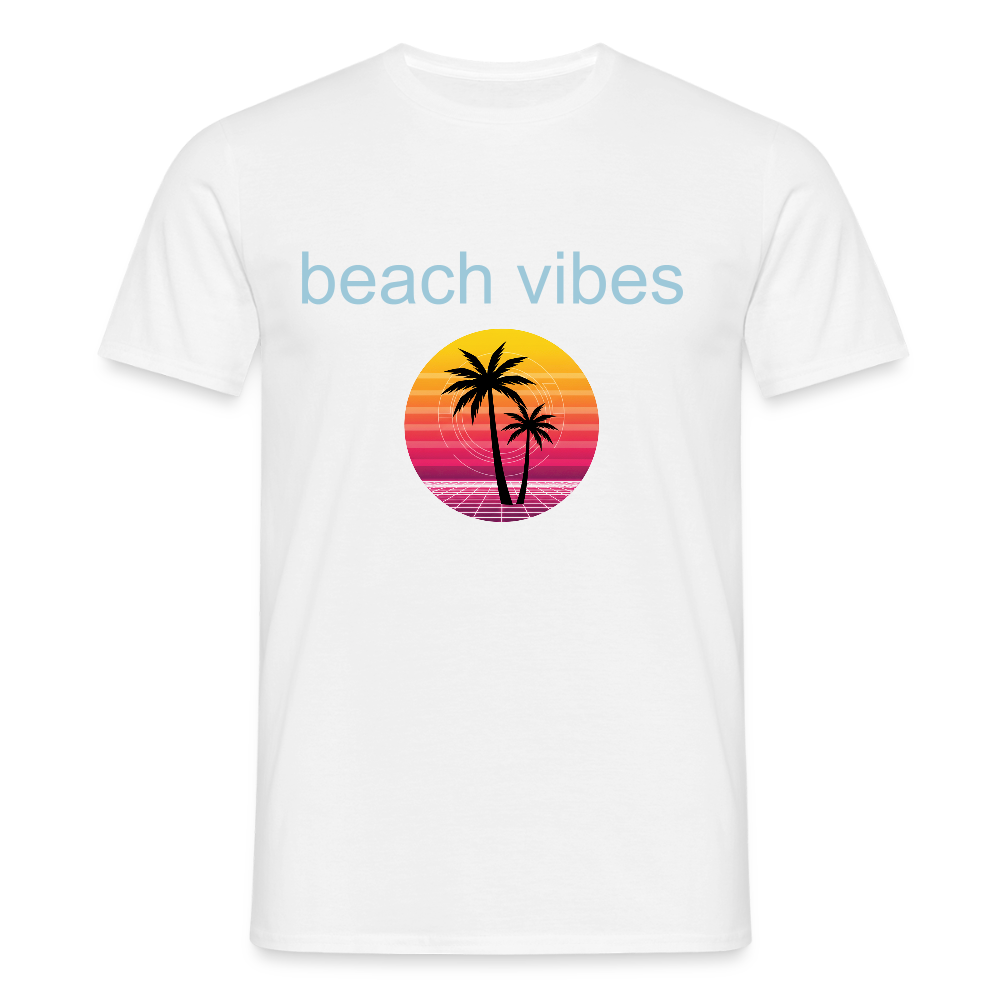 Men's T-Shirt beach - white