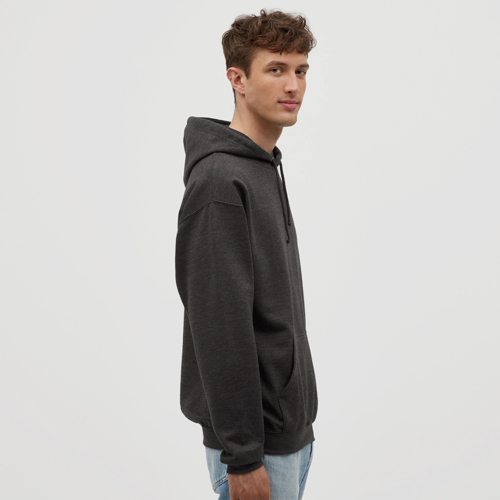 Unisex Hoodie Never say never - charcoal grey