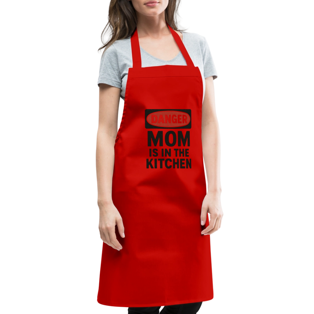 Cooking Apron MOM - red