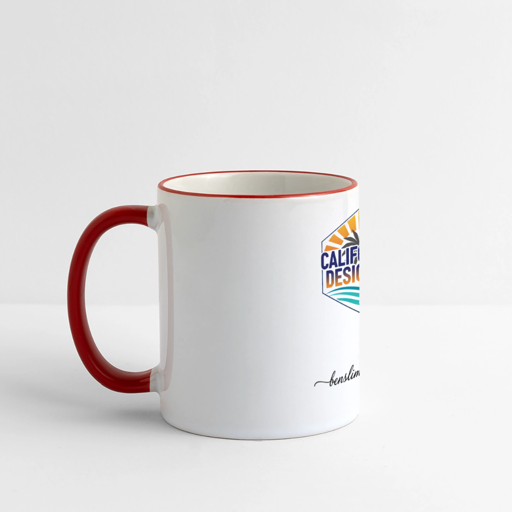 Panoramic Mug - white/red