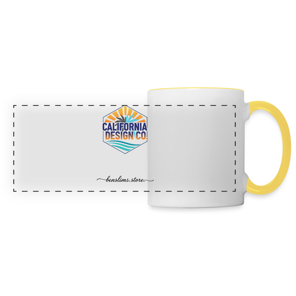Panoramic Mug - white/yellow