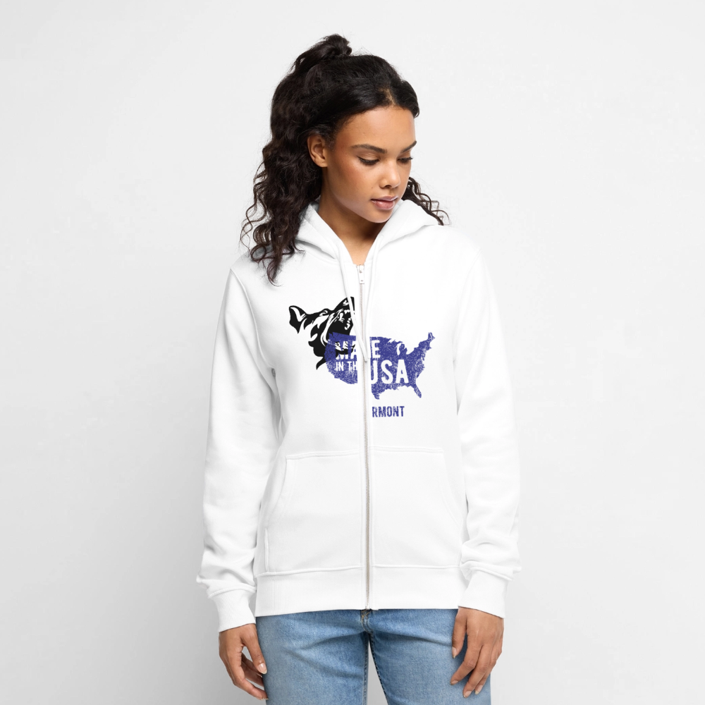 Men's Premium Hooded Jacket - white