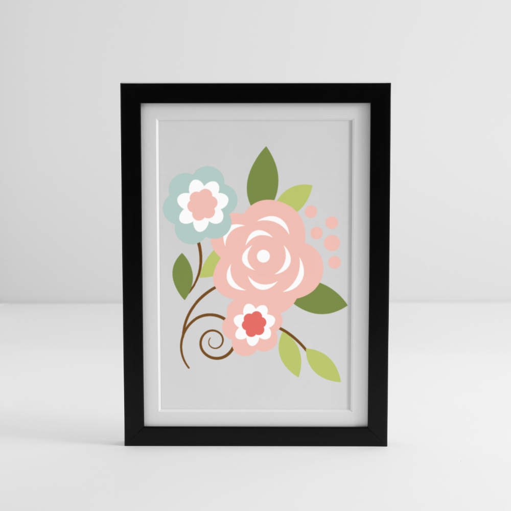 Framed poster (27 × 37 cm) - black