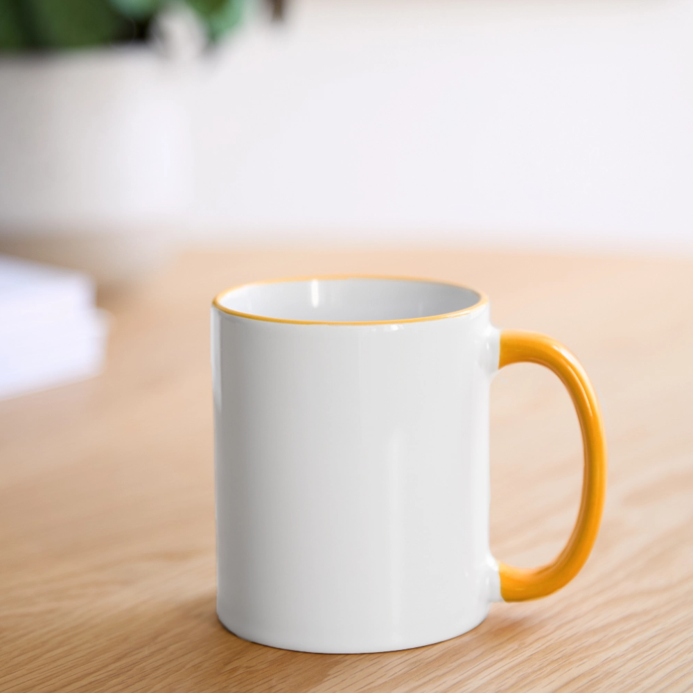 Panoramic Mug - white/yellow