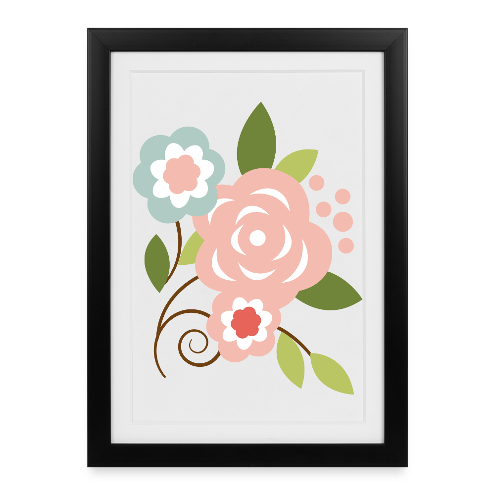 Framed poster (27 × 37 cm) - black