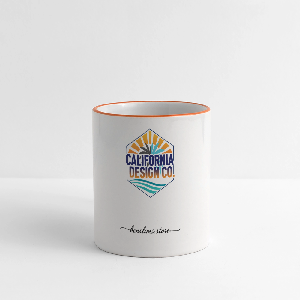 Panoramic Mug - white/orange