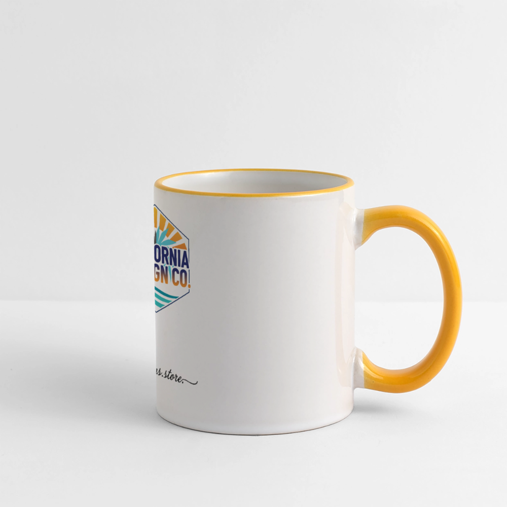 Panoramic Mug - white/yellow