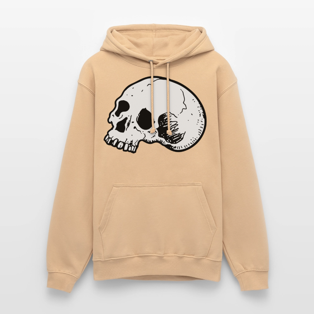 Unisex Hoodie SKULL - peach