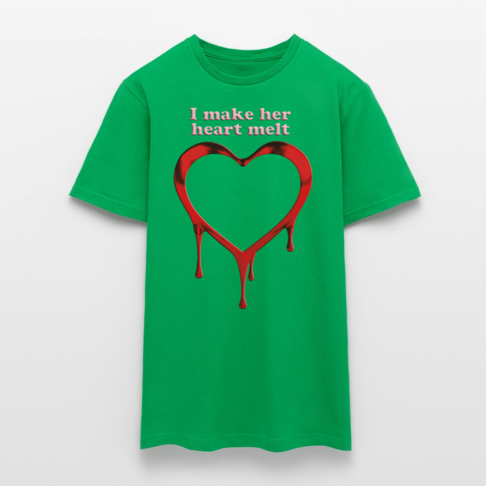 mens i make her heart melt - kelly green