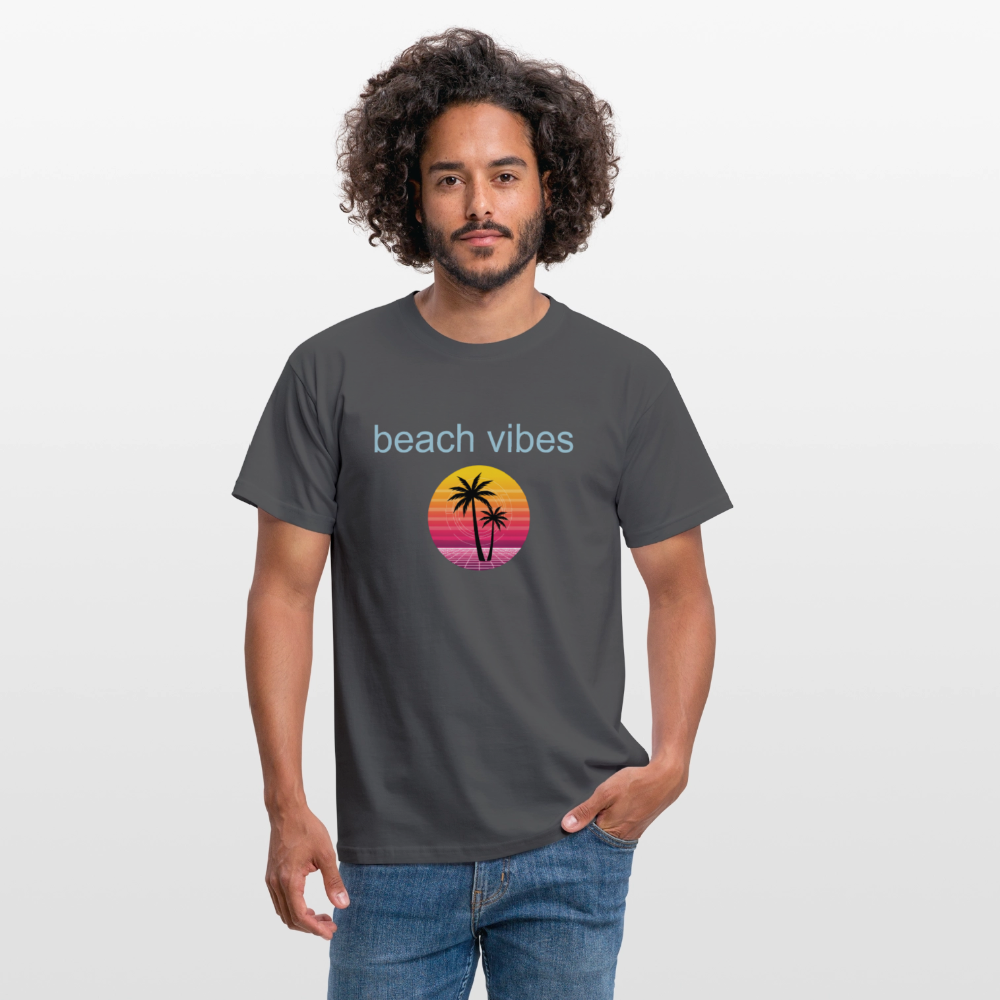 Men's T-Shirt beach - charcoal grey