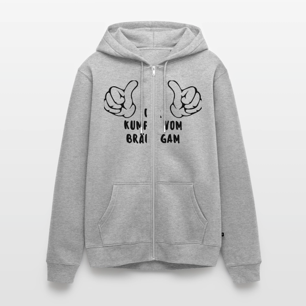 Men's Premium Hooded Jacket - heather grey