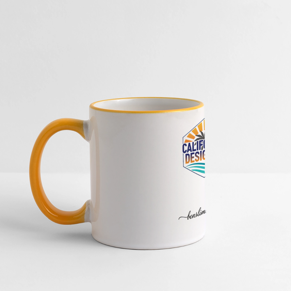 Panoramic Mug - white/yellow