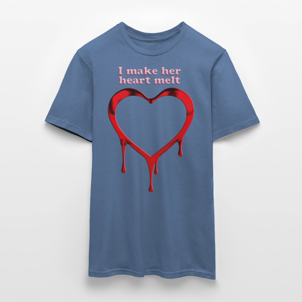 mens i make her heart melt - dove blue 