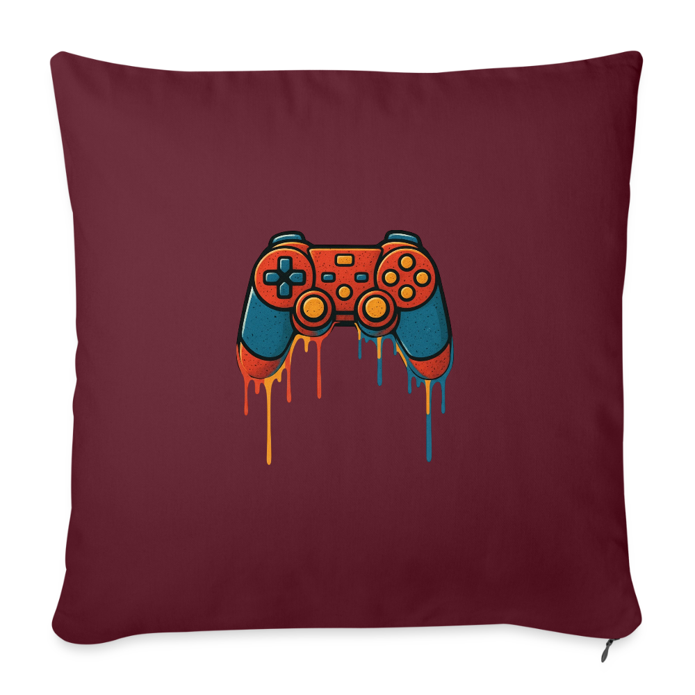 Sofa pillowcase 17,3'' x 17,3'' (45 x 45 cm) GAMING - burgundy