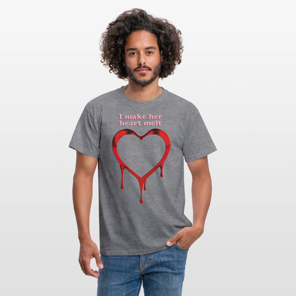 mens i make her heart melt - graphite heather