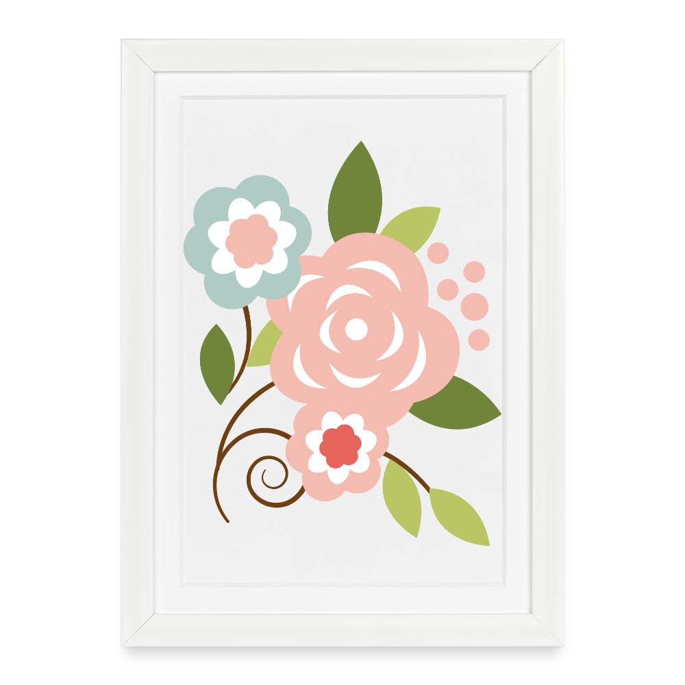Framed poster (27 × 37 cm) - white