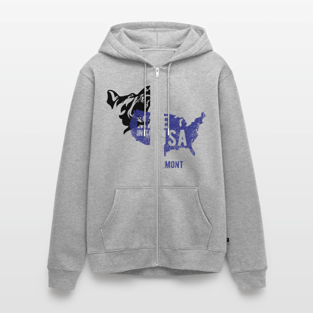 Men's Premium Hooded Jacket - heather grey