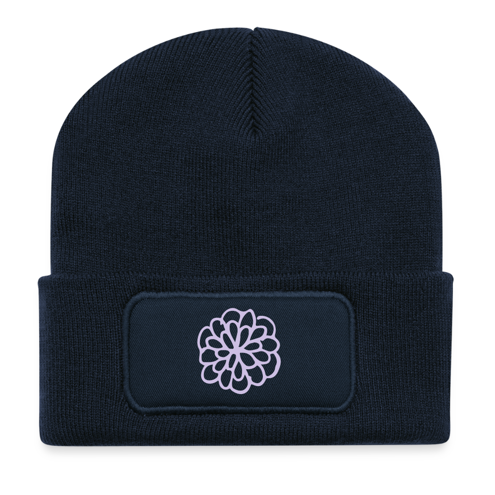 Recycled Patch Beanie - french navy