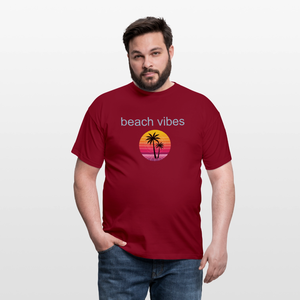 Men's T-Shirt beach - brick red
