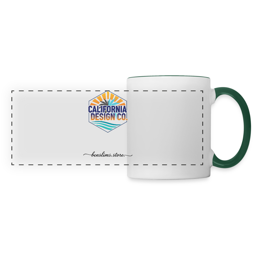 Panoramic Mug - white/dark green