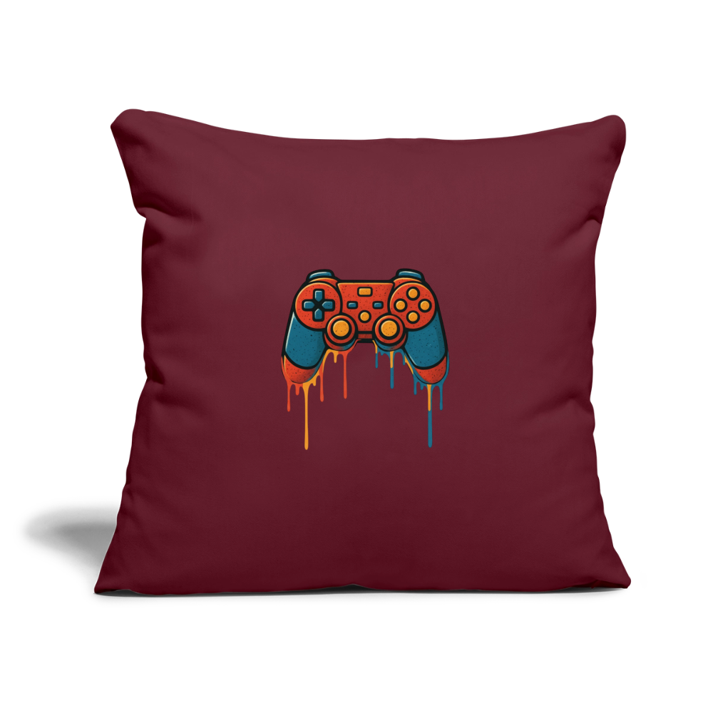 Sofa pillowcase 17,3'' x 17,3'' (45 x 45 cm) GAMING - burgundy