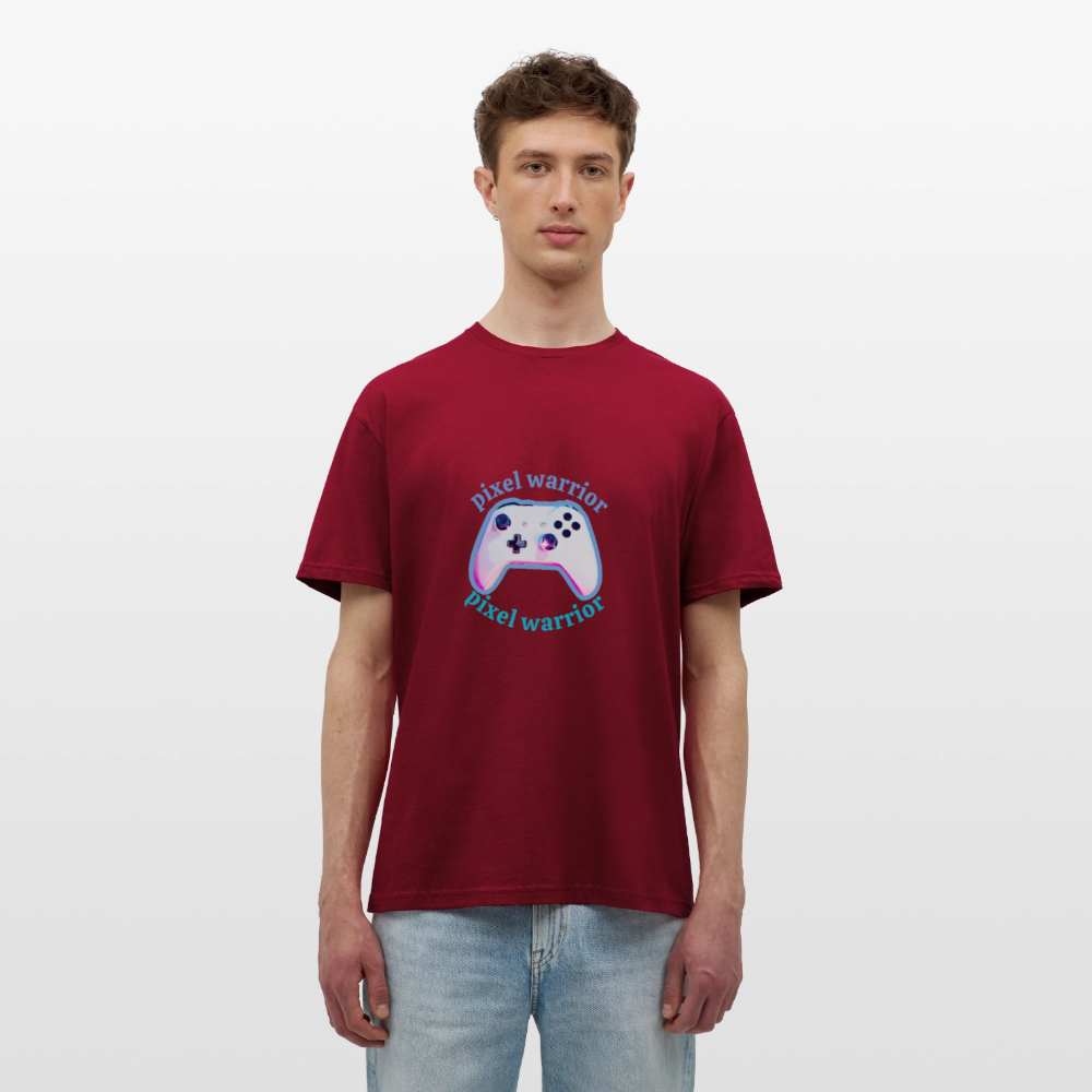 Men's T-Shirt PIXEL - brick red