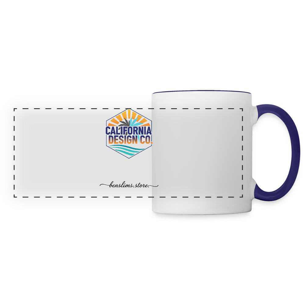Panoramic Mug - white/cobalt blue
