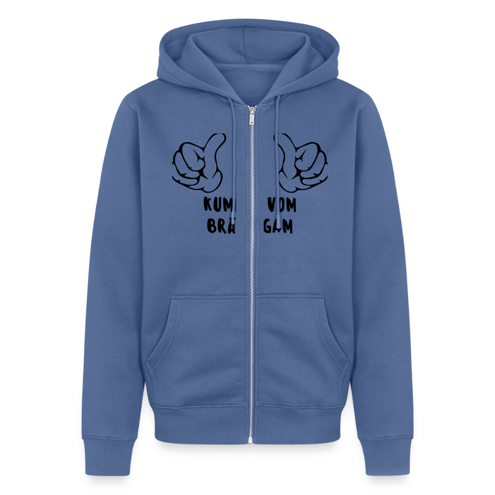 Men's Premium Hooded Jacket - stone blue